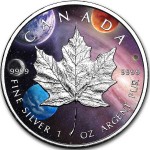 Canada MILKY WAY CANADIAN MAPLE LEAF $5 Dollars 2019 Silver Coin 1 oz